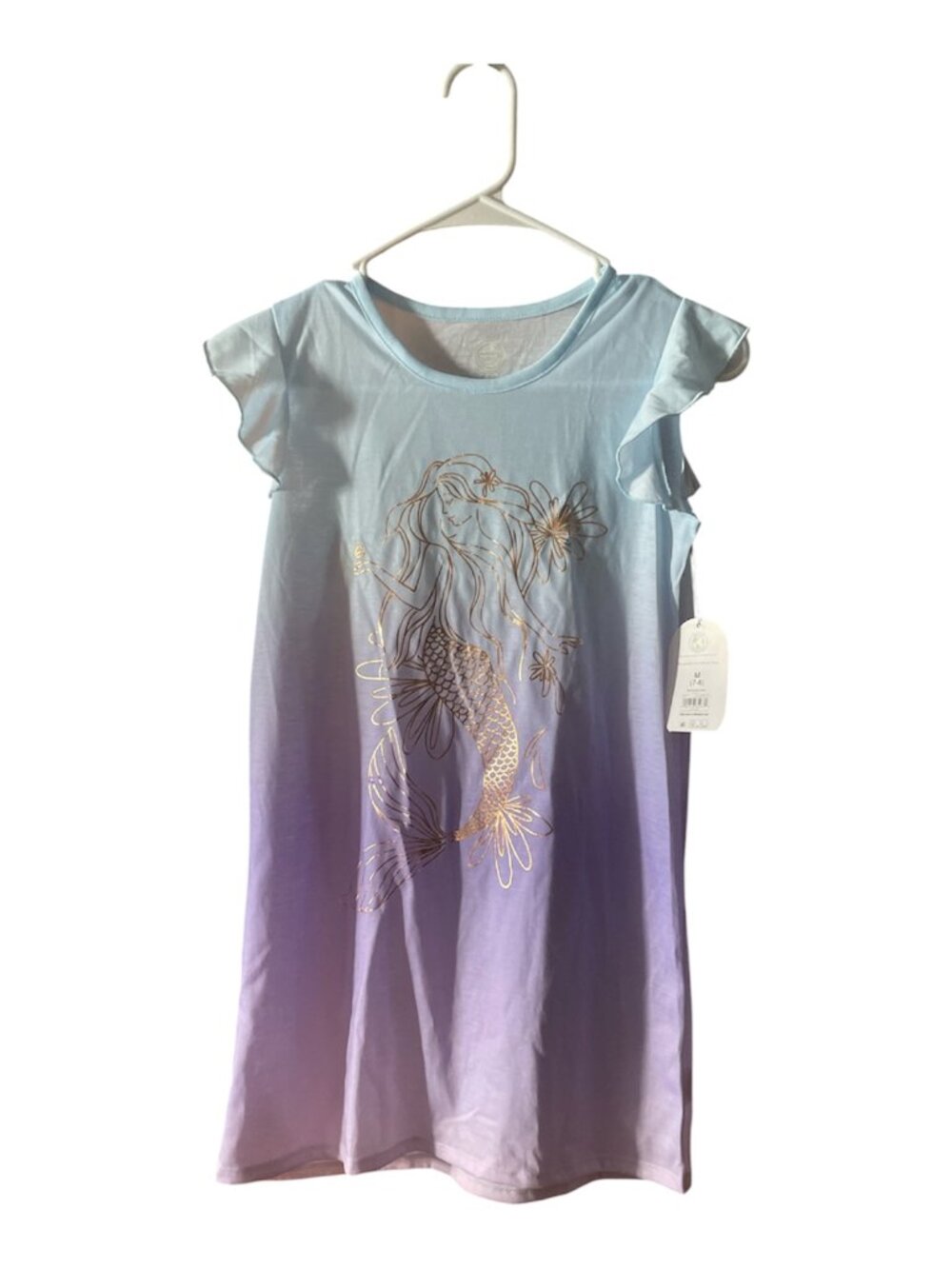 Girls SS Sleep Gown, Wonder Nation, M (7-8), Cumulus, NWT